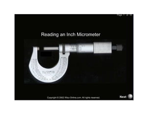 Read Micrometer Wd1 Rev