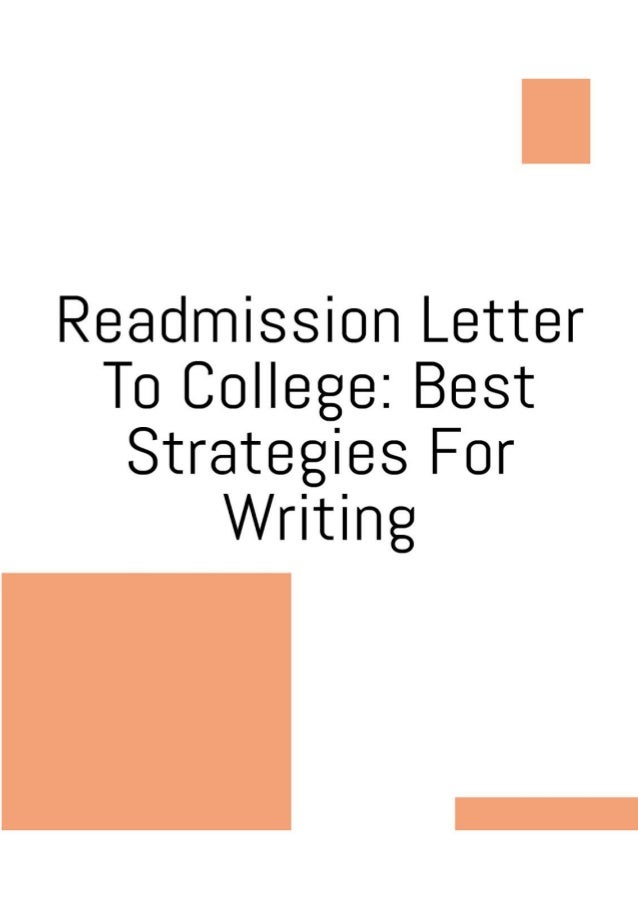 How to write a readmission letter