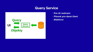 CQRS
Command
Bus
UI
Handler
Query
Service
(Write Model)
(Read Model)
 
