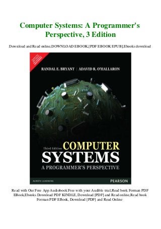 ReadOnline Computer Systems A Programmer's Perspective 3 Edition Full Book