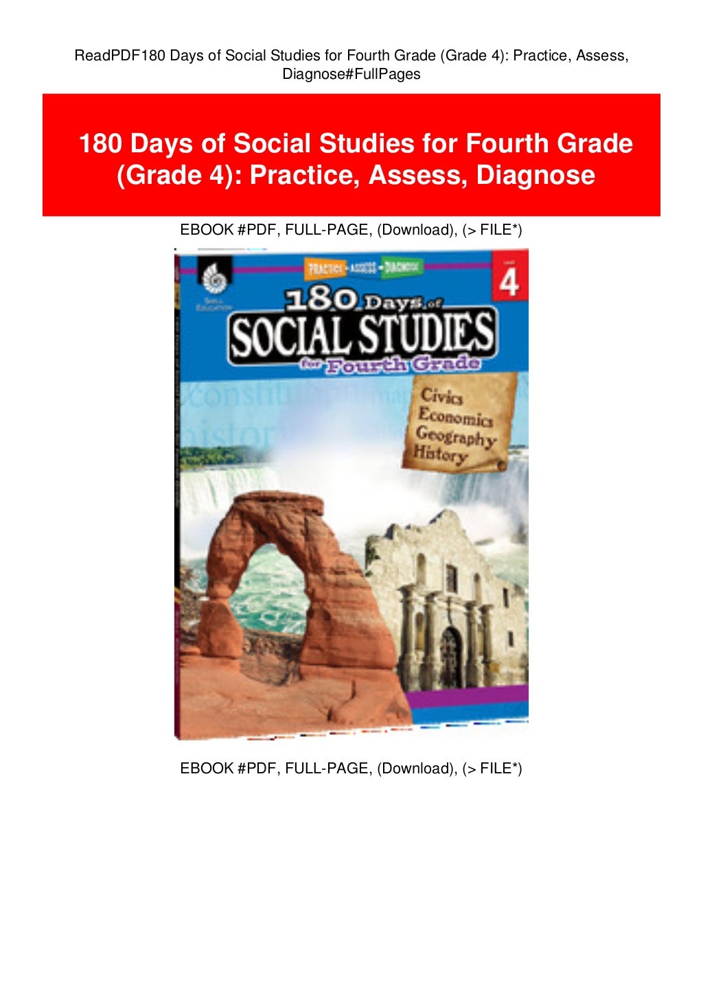ReadPDF180 Days Of Social Studies For Fourth Grade Grade 4 Practice Readpdf180 days of social studies for fourth grade grade 4 practice