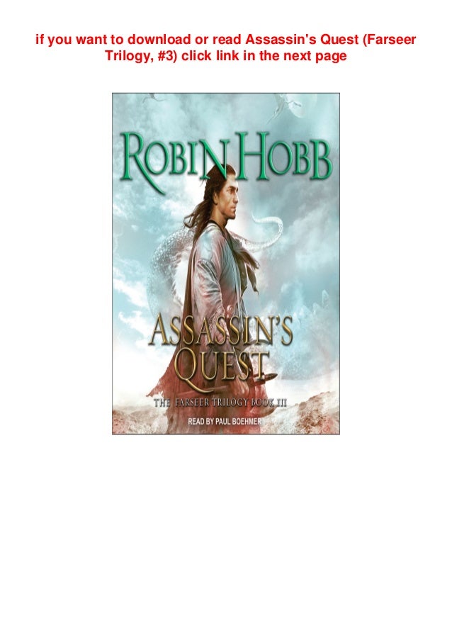 Read Pdf Assassin S Quest Farseer Trilogy 3 Free Ebook