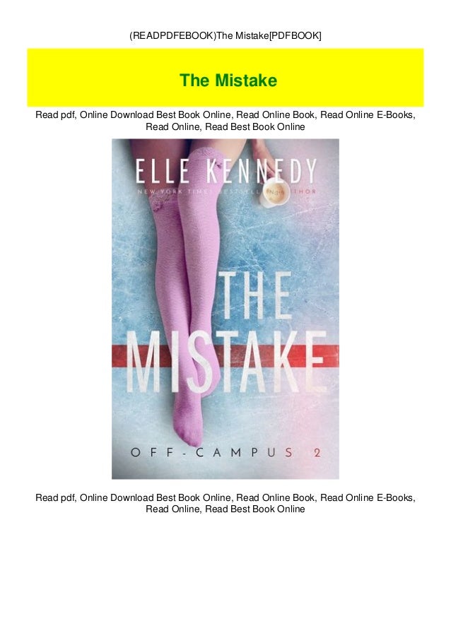 Readpdfebook The Mistake Pdfbook