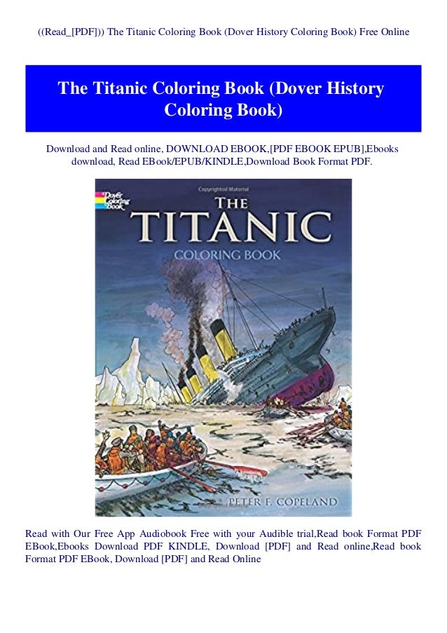 Download Read Pdf The Titanic Coloring Book Dover History Coloring Book