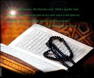 Read qur'an in aloud voice