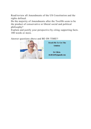 Readreview all Amendments of the US Constitution and the rights def.docx