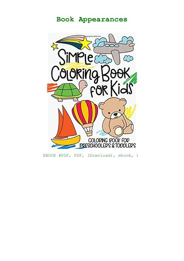Download Read Simple Coloring Book For Kids Coloring Book For Preschoolers T