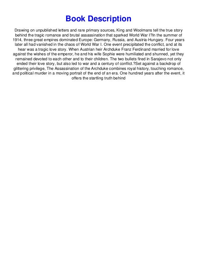 The Assassination Of The Archduke PDF Free Download The Assassination Of The Archduke PDF Free Download
