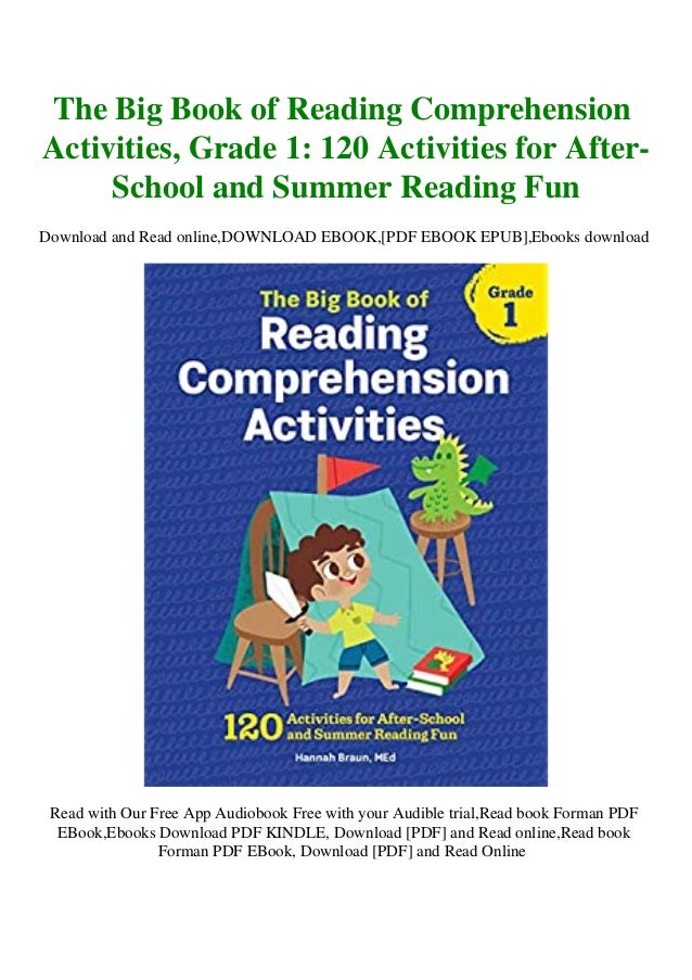 Read The Big Book Of Reading Comprehension Activities Grade 1 120 Ac