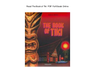 Read The Book of Tiki PDF Full Ebook Online
 