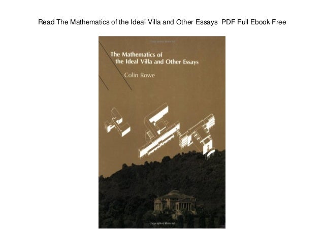 Essay ideal mathematics other villa 05 picture