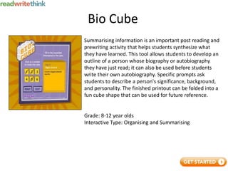 Read writethink student interactives | PDF