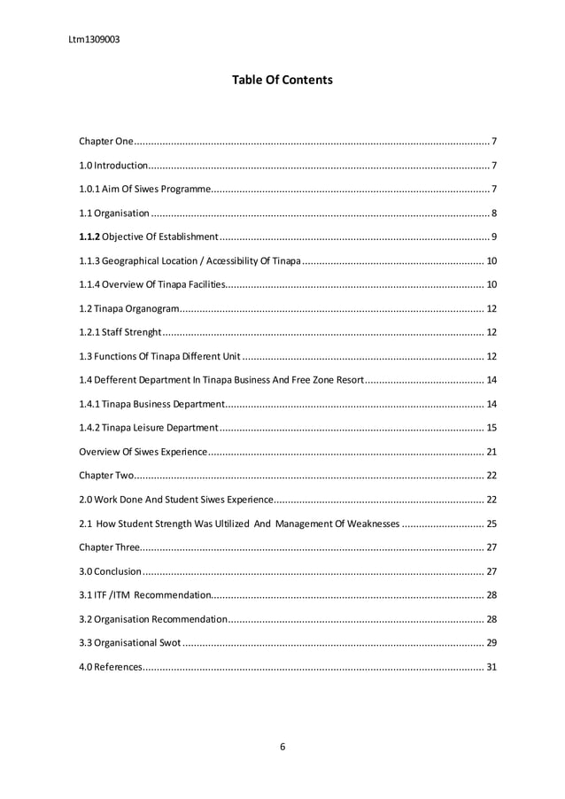 Sample Of SIWES REPORT PDF