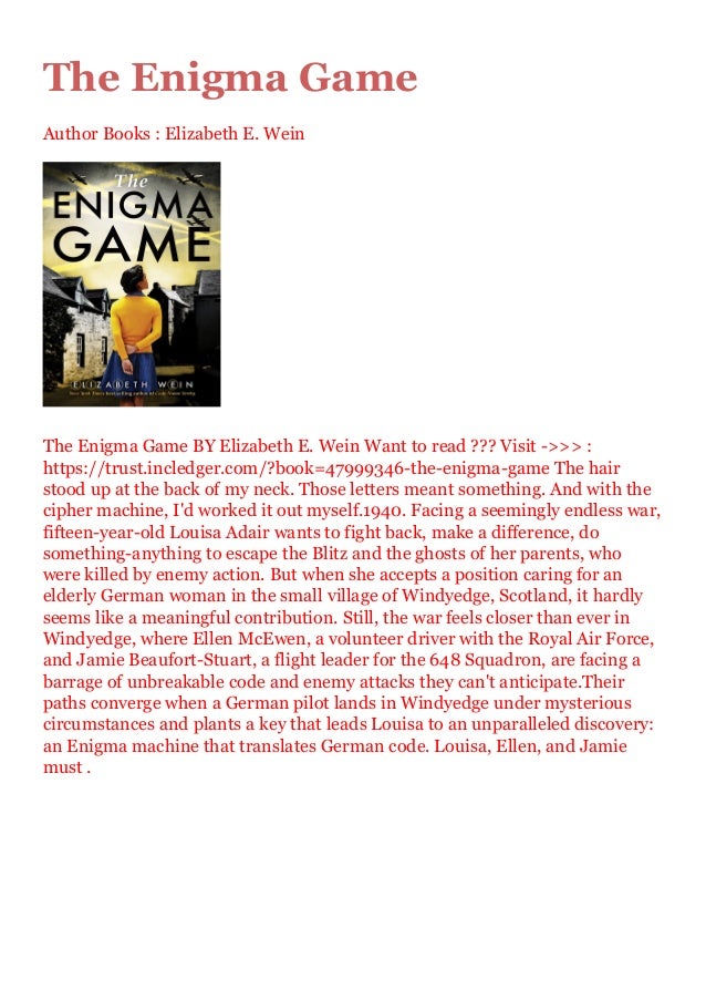 Ready For Read The Enigma Game