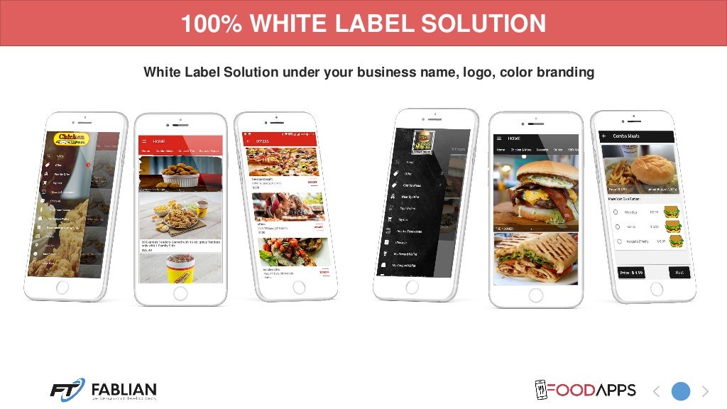 White Label Mobile App for Restaurant