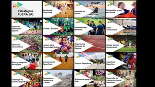 Todas las
habilidades
Deporte
Clubes y Equipos
Entrenadores y
Maestros
Copa
Comunitaria
Festivales
Comunitarios
Juegos de la
Comunidad Global
Organismos
Rectores del
Deporte
Atletas de Alto
Rendimiento
Envío y recepción
de equipos
Campamentos
Deportivos Centros Deportivos
Capellanía
Deportiva
Estrategia de
Eventos Deportivos
Deportes en
Desastres y
Trauma
Entrenando para la
vida
Desarrollo de
Liderazgo Juvenil
Deportivo
Academias
Deportivas
Deportes de
Acción
Discipulado Activo
para Niños
Estrategias
FUERA (IR)
 