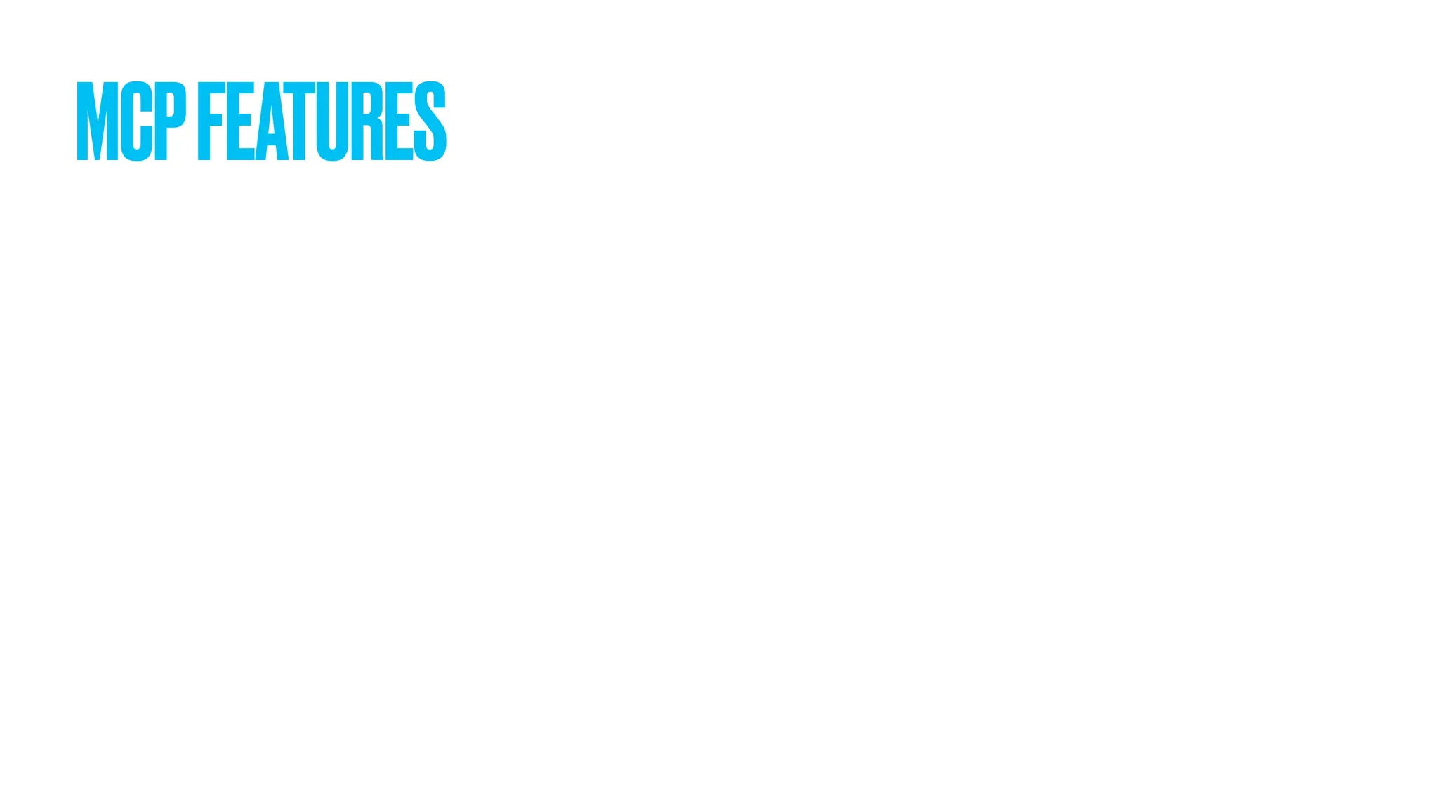 MCPFEATURES 