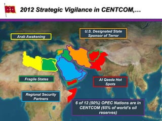 2012 Strategic Vigilance in CENTCOM,…


                            U.S. Designated State
Arab Awakening                Sp...
