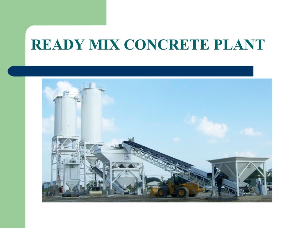 Ready mix concrete