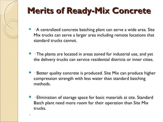 Ready mix concrete | PPT