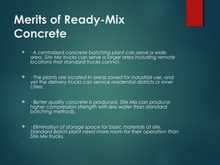 Ready mix concrete | PPT