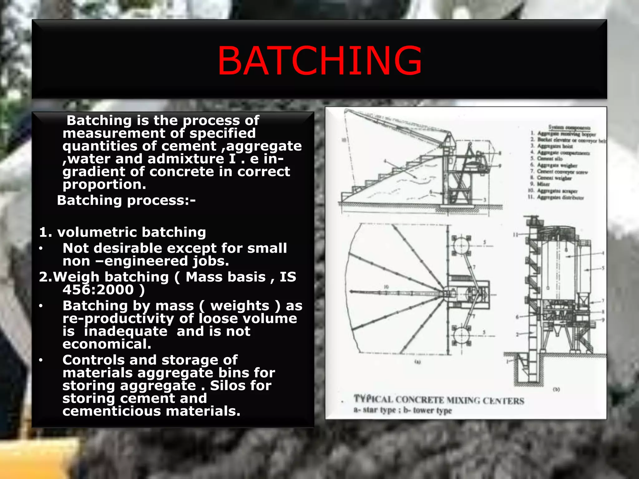 Presentation on Ready mix concrete production process | PPT