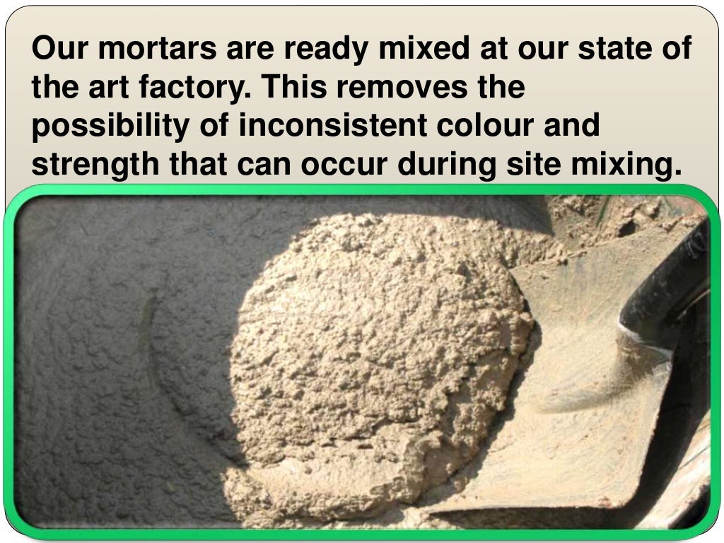 Ready mixed lime mortar Ready mixed lime mortar