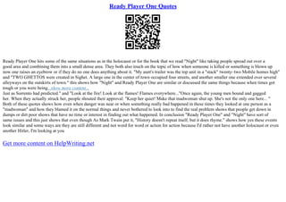 Ready Player One Quotes | PPT