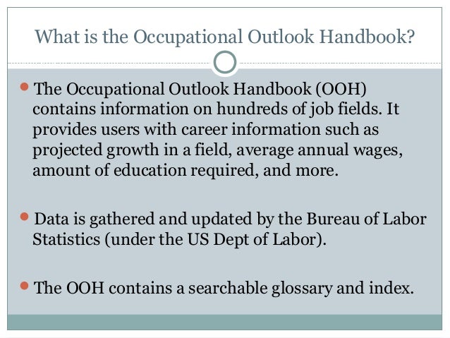 occupational outlook handbook occupational outlook handbook