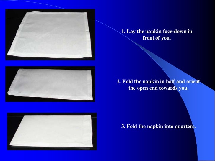 table napkin folding