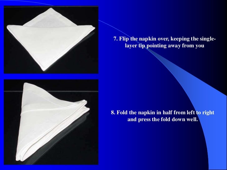 table napkin folding