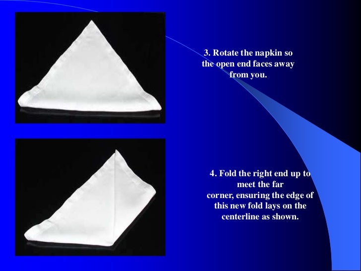 table napkin folding
