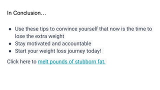 Ready to Shed Pounds? | PPTX