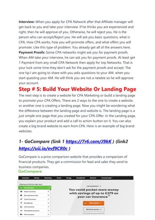 CPA MARKETING For Beginner Step By Step | PDF