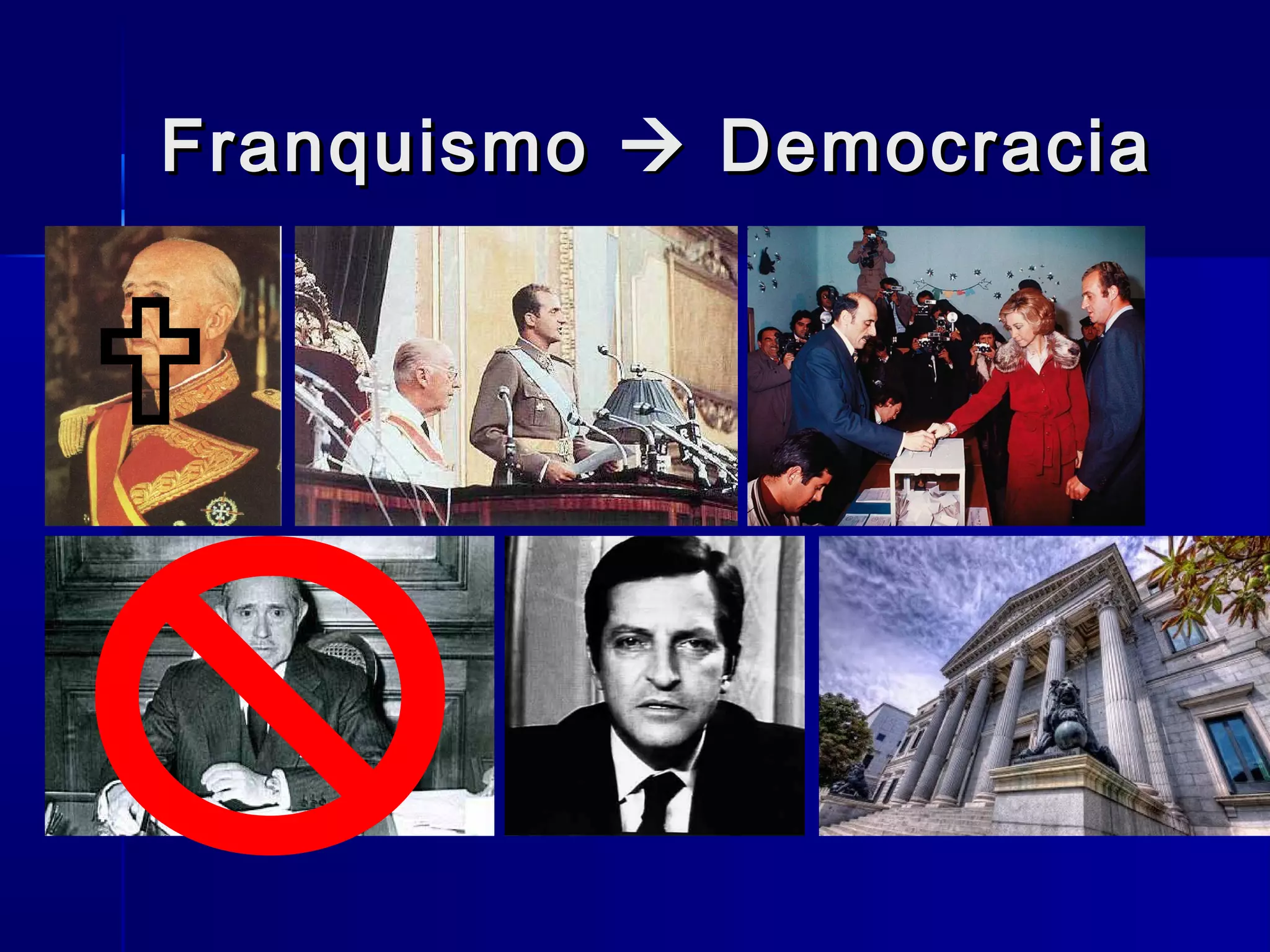 FranquismoFranquismo  DemocraciaDemocracia

 