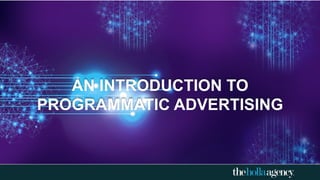 AN INTRODUCTION TO
PROGRAMMATIC ADVERTISING
 