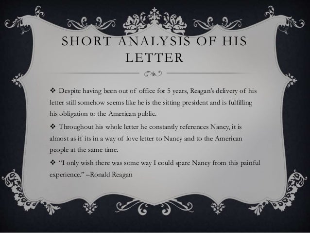 reagans final days ronald reagan alzheimer s letter