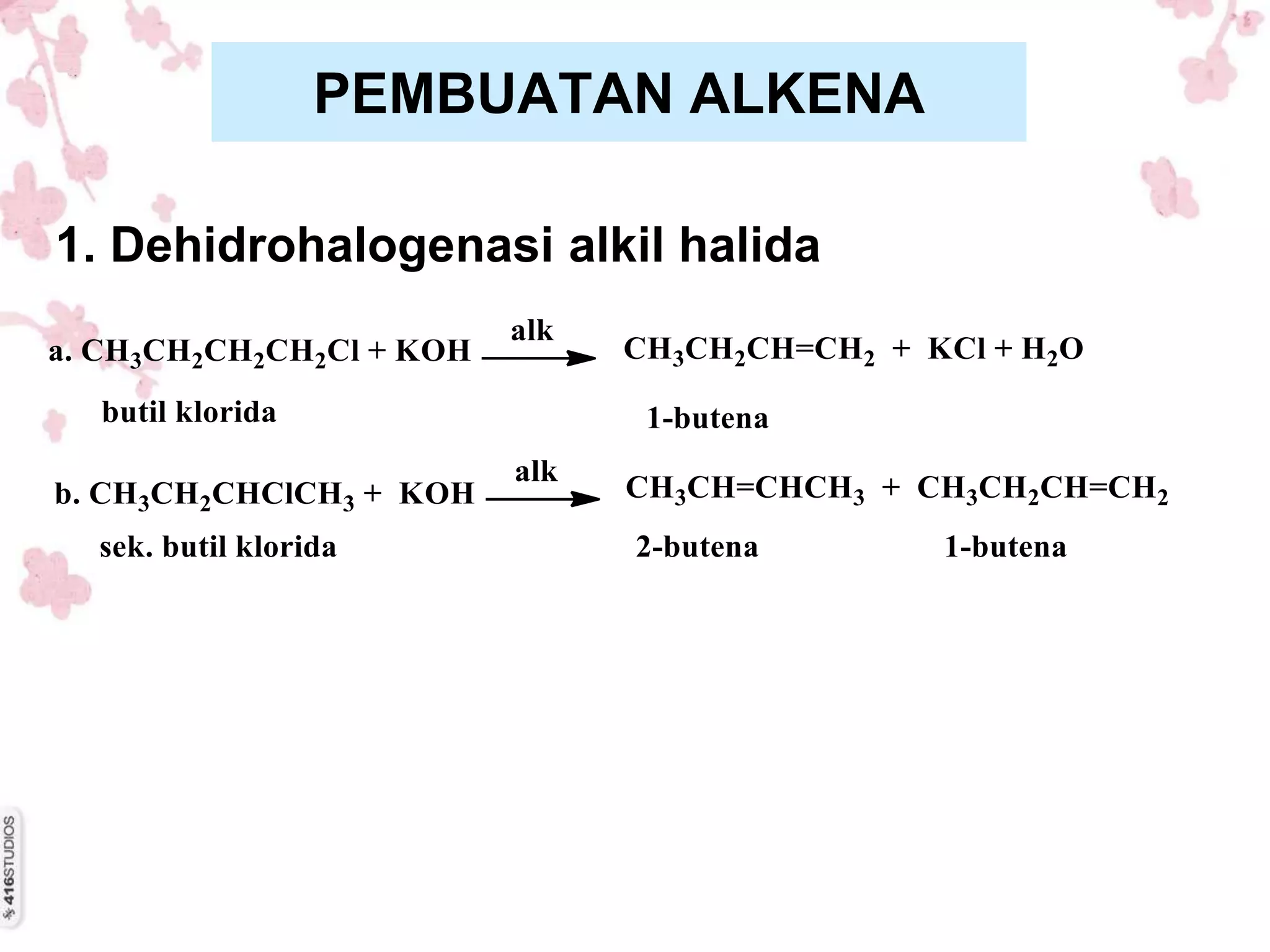 Reaksi KImia pada Alkena dan Alkuna | PPT
