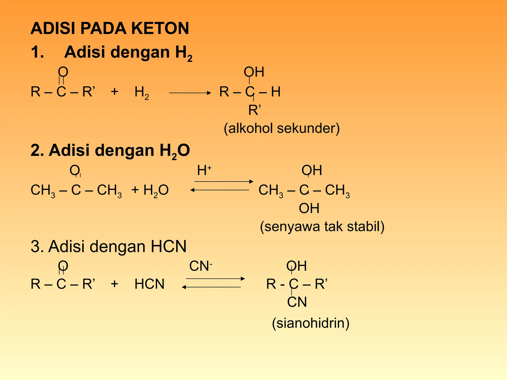 Reaksi-Reaksi dari Senyawa Kimia Organik | PPTX