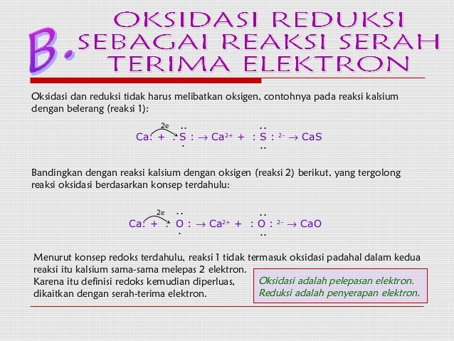 Reaksi reduksi oksidasi