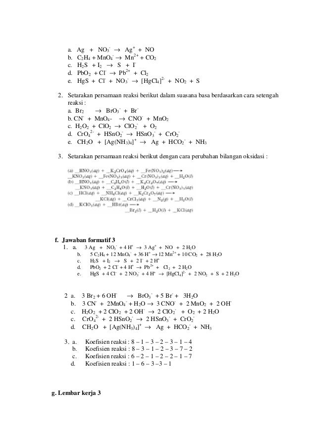 Reaksi Reduksi Oksidasi