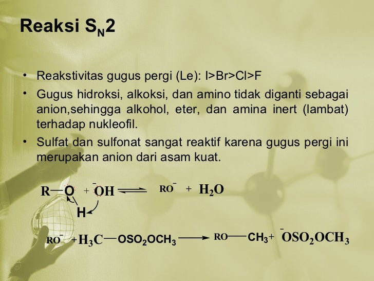 Reaksi subsitusi dan kondensasi