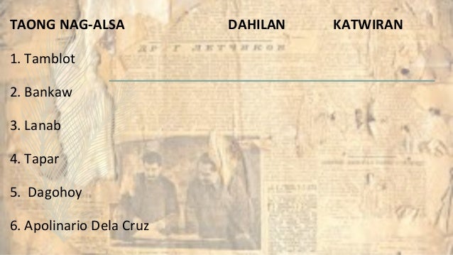Kopyahin Ang Tsart Sa Kuwaderno At Isulat Ang Ilang Pangyayari Reaksyon ng pilipino sa kristiyanismo