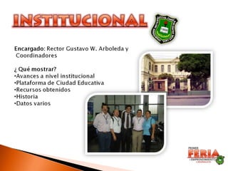 PRESENTACIÓN DE LA FERIA