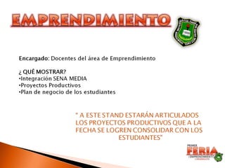 PRESENTACIÓN DE LA FERIA