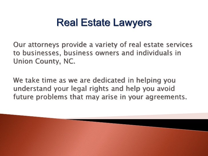 Real Estate Lawyer In Monroe NC