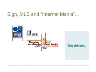 40 
Sign, MLS and “Internet Mania”… 
Blah, blah, blah… 
 