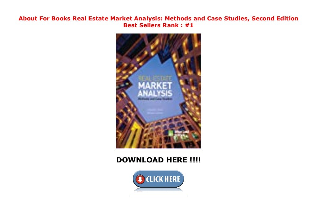About For Books Real Estate Market Analysis Methods and Case Studie…