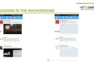 Copyright © 2014, eProseed and/or its affiliates. All rights reserved. |14
LOADING IN THE BACKGROUND
 