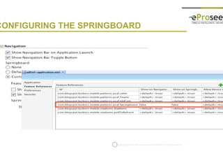 Copyright © 2014, eProseed and/or its affiliates. All rights reserved. |
CONFIGURING THE SPRINGBOARD
 